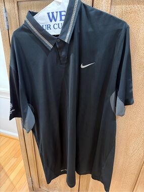 Nike Black Polo with Gray Accents